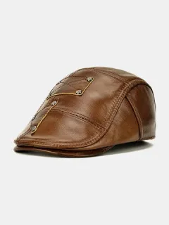 Velvet Keep Warm Ear Protected Casual Beret Hat