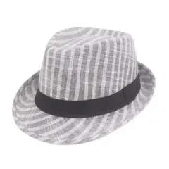 Retro Striped Jazz Hat Middle-aged Men's Hat Old Season Visor Hat Sun Hat