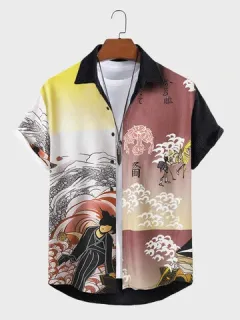 Japanese Figure Landscape Ukiyoe T-Shirts