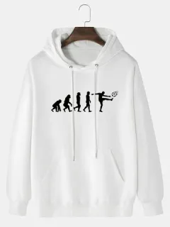 Sweatshirts with soccer figure print