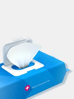Toallitas con alcohol bacteriostático al 99,9%
