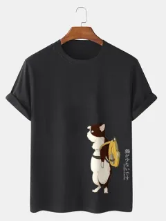 Cat Letter Pattern T-shirts