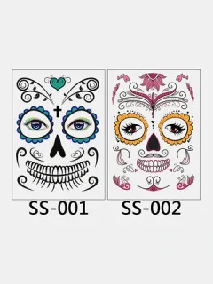 Etiqueta engomada temporal Tatuaje de la cara