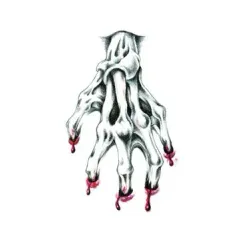 Etiqueta engomada temporal del tatuaje de Halloween