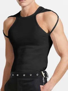 Men's Sexy Off Shoulder Short Sleeve T-shirt