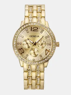 Reloj de pulsera de cuarzo unisex de negocios
