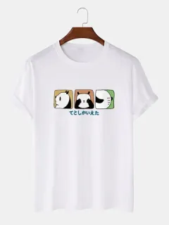 Cute Panda Cotton Graphic T-shirts
