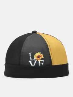 Unisex Sunflower Patch Skull Cap