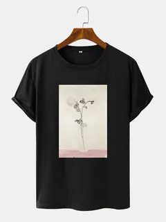 Floral Paint Print T-shirts