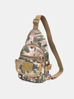 Impermeable Nylon Bandolera Bolsa al aire libre Hombro Bolsa Cofre informal Bolsa Para hombres