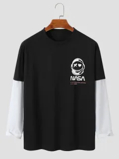 Funny Astronaut Slogan Print T-shirts