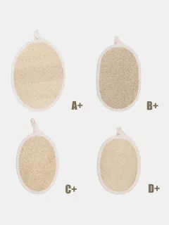Esponja de baño exfoliante de lufa