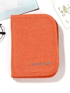 Tarjetero de tela Oxford minimalista