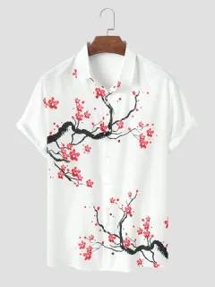 Wintersweet Print All Match Shirts