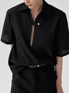 Slightly transparent polo shirt