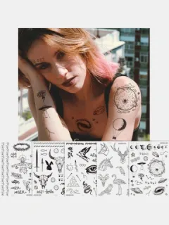 Cara de Halloween temporal Tatuaje