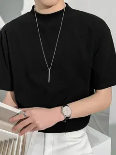 Solid Color Short Sleeve T-shirt