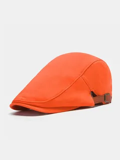 Men's Solid Color Flat Cap