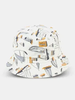Unisex Sailboat Graffiti Bucket Hat