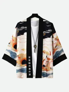 Japanese Kimono Wave Ukiyoe