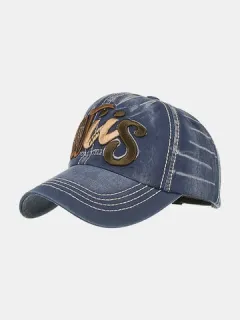 Men's Embroidered Denim Baseball Cap