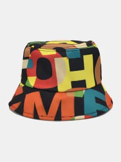 Unisex Colorful Card Bucket Hat